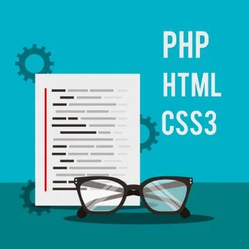 Program coding website Stock Illustration