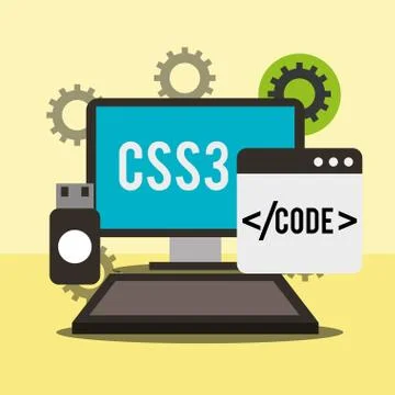 Program coding website Stock Illustration
