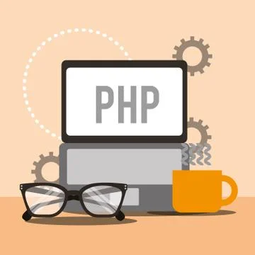 Program coding website Stock Illustration