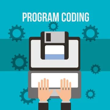 Program coding website Stock Illustration