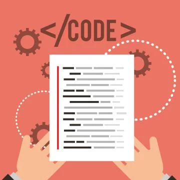 Program coding website Stock Illustration