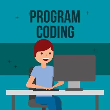 Program coding website Illustrazione stock