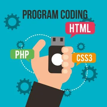 Program coding website Illustrazione stock