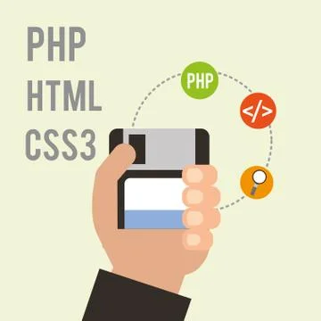 Program coding website Stock Illustration