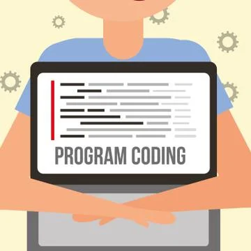 Program coding website Stock Illustration