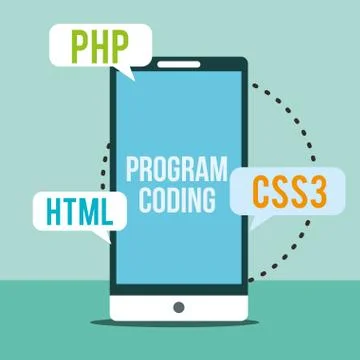 Program coding website Stock Illustration
