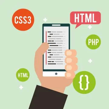 Program coding website Illustrazione stock