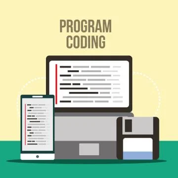 Program coding website Illustrazione stock