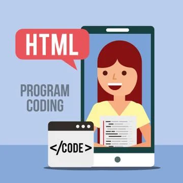 Program coding website Illustrazione stock