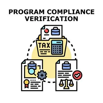 Program compliance verification for tax documentation and regulation Illustration