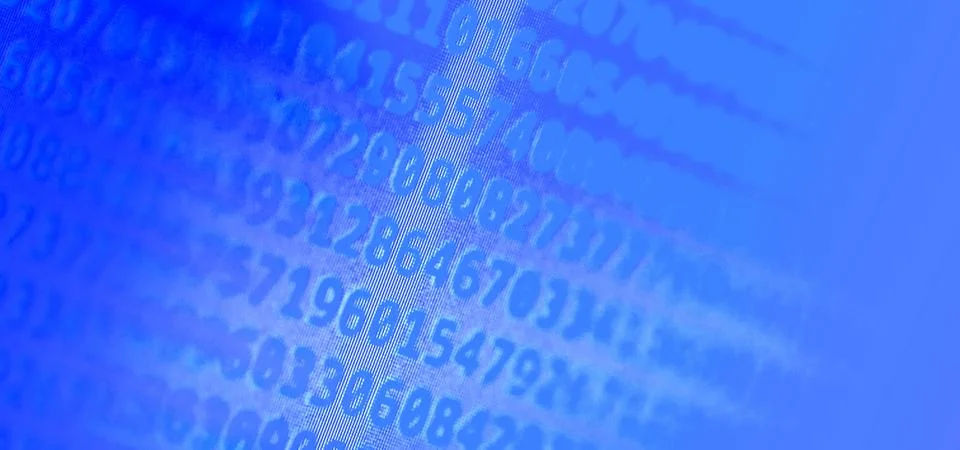 Program computer code. Foto stock