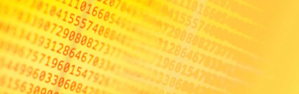 Program computer code. Foto stock