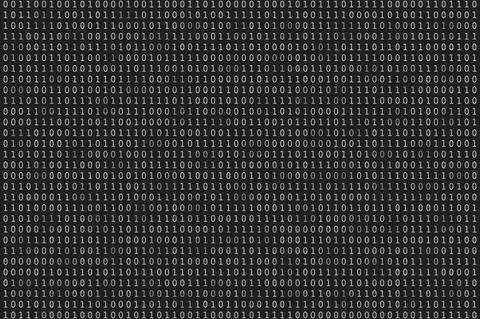 Program datum background. Programming binary coding Illustrazione stock