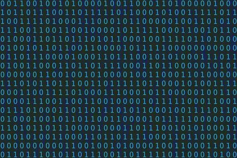 Program datum background. Programming binary coding. Matrix Stock-Illustration