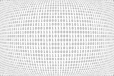 Program datum background. Programming binary coding. Matrix Stockillustratie