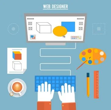 Program for design and architecture. Stock Illustration