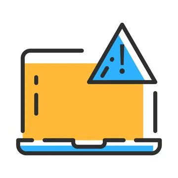 Program error. Web page error line icon. Vector illustration Stock-Illustration