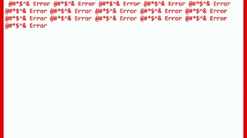 Program failure hacking attack system error code Stock Footage 132017108
