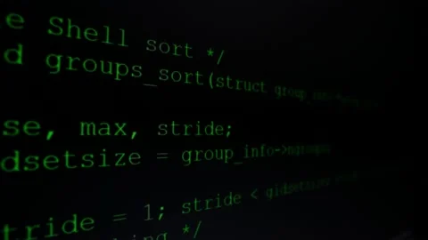 Program hacker attack, computer software crash, screen, programmer create Stock Footage 142429169