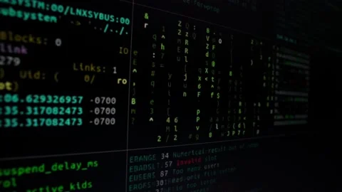 Program hacker attack, computer software crash Stock Footage 142429550