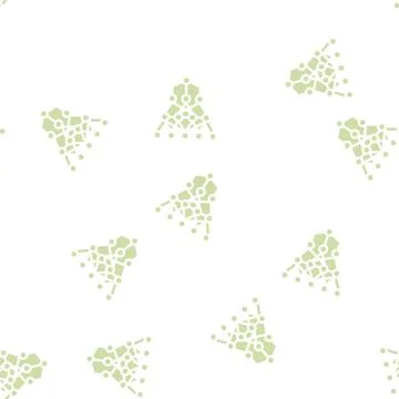 Program hierarchy artificial intelligence glyph vector seamless pattern Stock Illustration