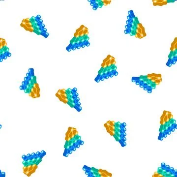 Program hierarchy artificial intelligence isometric icon seamless pattern 스톡 일러스트