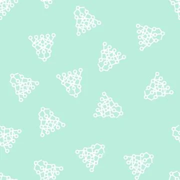 Program hierarchy artificial intelligence line vector seamless pattern 스톡 일러스트