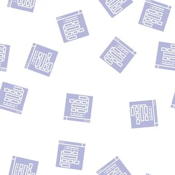 Program hierarchy glyph seamless pattern 库存插图