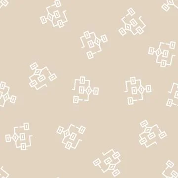 Program hierarchy line icon vector isolated illustration Stock Illustration