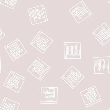 Program hierarchy line seamless pattern Stock Illustration