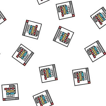 Program hierarchy vector seamless pattern Stock Illustration