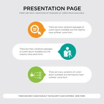 Program management, ownership, click here presentation design template in ora 스톡 일러스트