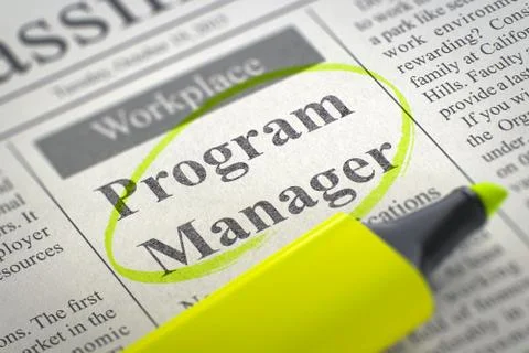 Program Manager Join Our Team. 3D Stock Illustration