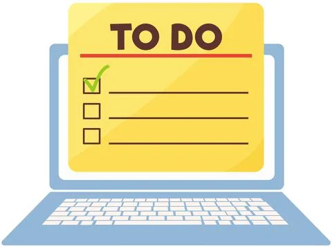 Program for planning schedule and appointments, time management. Big to do list Illustration