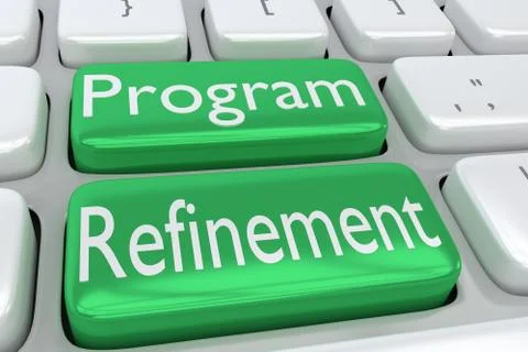 Program Refinement concept Illustrazione stock