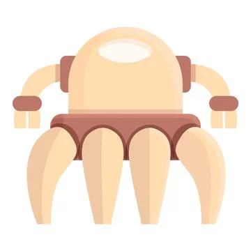 Program robot icon cartoon vector. Kid education Stock Illustration