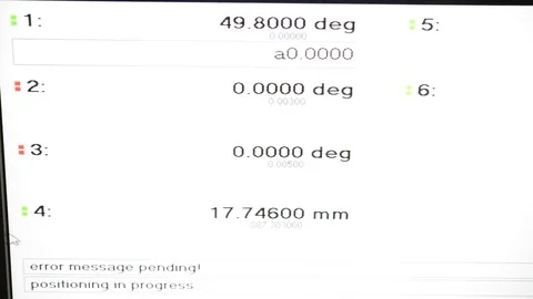 Program is running Stockbeeldmateriaal 77134616