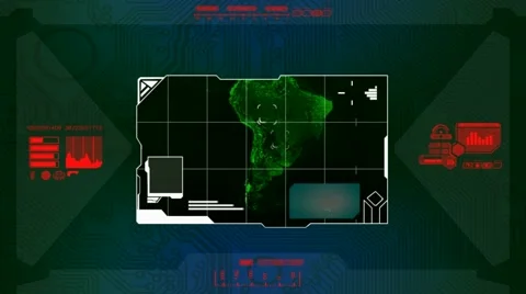 Program scanning map - code - red 01 Stock Footage 61526713