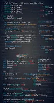 Program Script Code Stock Illustration