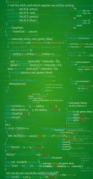 Program Script Code 스톡 일러스트