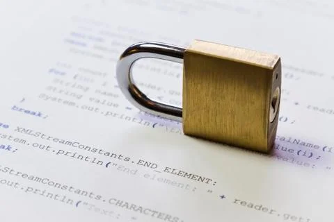 Program security Stockfoto's