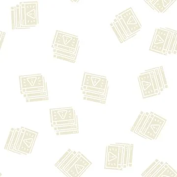 Program security technology glyph seamless pattern イラスト素材