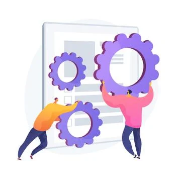 Program settings vector concept metaphor Stock Illustration