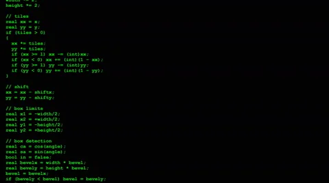 Program source code flow Stock Footage 68609210