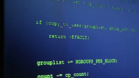Program source code. Program Code Stock Footage 80084374