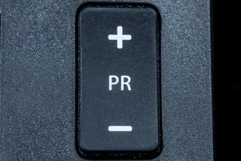 Program switch on the remote control Stock Photos