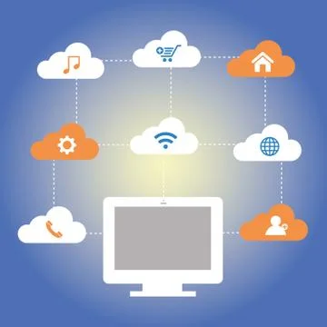 Program vector technology 스톡 일러스트