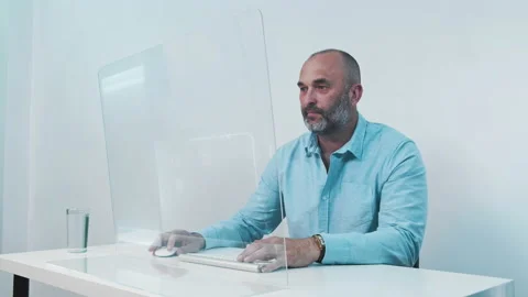 Programer Working on Desktop Computers in Data Center Control Room. Stock Footage 138500212