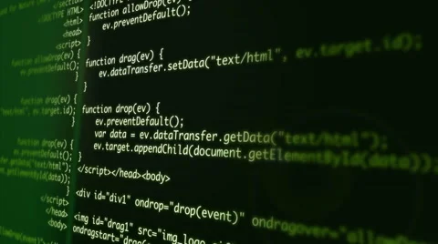 Programing Code Stock Footage 42019232