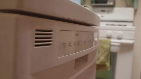 Programing Dishwasher 스톡 동영상 80010796